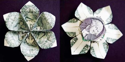 origami flower dollar|origami dollar bill star.